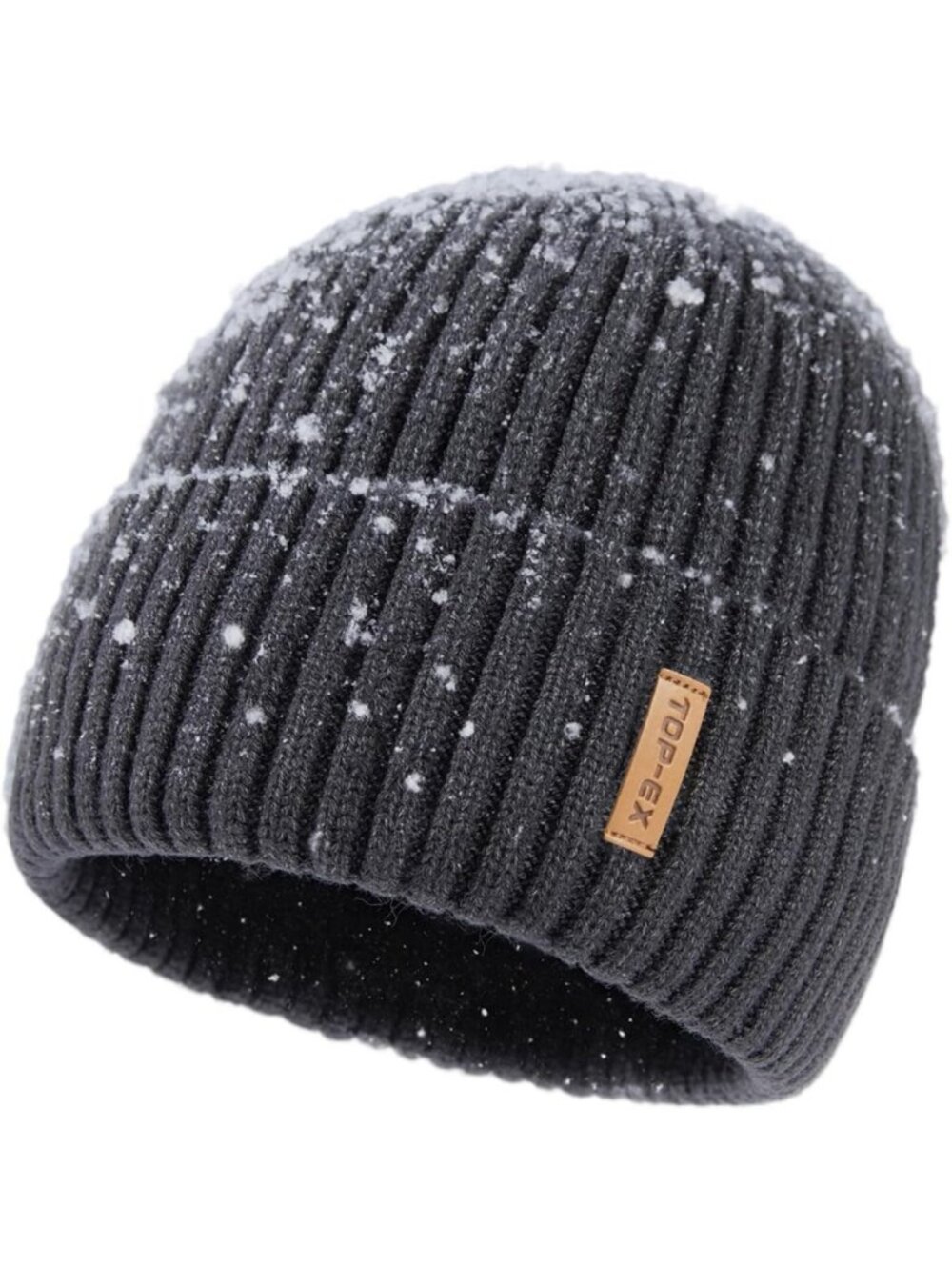 Cozy Waterproof Winter Beanie Hat for Men & Women - Fleece Lined Knit Cap